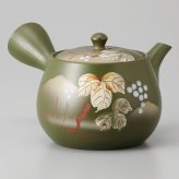 緑泥ぶどう急須 陶器 常滑焼 やきものの里から、暮らしを贈ります。　ギフト 食器 セット テーブルウェア