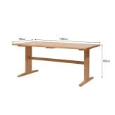 ダイニング家具 ダイニングテーブル 140cm ロータイプ テーブル単品 木製 チーク 無垢材 シンプル おしゃれ 北欧 ナチュラル インテリア テイスト 家具 レストラン カフェ