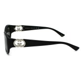 グッチ GUCCI サングラス アジアンフィット アイウェア UVカット スクエア GG1826SK-001 メンズ レディース ユニセックス ブラック+グレー 国内正規品