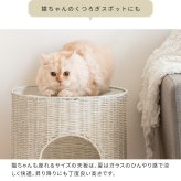 サイドテーブル 猫ちぐら Pienet(ピエネ) ラタン キャットハウス ペット用品 ねこ ガラステーブル ペットハウス キャットラック 猫用ちぐら 猫グッズ 猫用家具 ペット家具 サイド ソファサイド ナイトテーブル 樹脂製ラタン 沖縄 新築祝い 引越し祝い