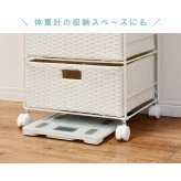 ラック ランドリー 4段 幅40.5cm カゴ 洗濯かご 4個つき 洗濯機 収納 おしゃれ スリム 縦型 洗濯機収納 ランドリー収納 ホワイト グレー 収納棚 洗濯物 洗面所 脱衣所 新生活