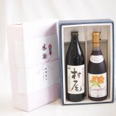 感謝の贈り物ボックス 芋焼酎とワインの美酒が奏でるハーモニー2本セット(北海道ワイン プレミアムキャンベル赤ワイン 甘口 8.5度(北海道) 本格芋焼酎 村尾 25度(鹿児島県)) 720ml×1本 900ml×1本