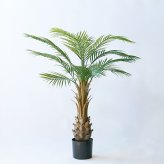 観葉植物 造花 カナリーヤシ BROWN 全高約116cm 中型 フェイクグリーン 本物そっくり おしゃれ インテリア 人工観葉植物 アーティフィシャルグリーン オフィス 店舗 ホテル 開店祝い 室内 フェニックス ヤシの木 フェイク