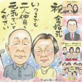 結婚記念日のプレゼントに、飾って楽しめる似顔絵をお届けします。 ギフト 金婚式 似顔絵 プレゼント 贈り物 名入れ 手描き 結婚記念日 お祝い 長寿 誕生日 ご夫婦 ご両親 家族 祖父 名入れ 下書き確認 修正無料 似てる 宝物 そっくり 親孝行 結婚50周年 感謝 長寿 一生もの 宝物 白寿祝い ホワイトデー 感激 喜ばれる イラスト クリスマス 還暦祝い 感謝の品 二次会 お祝いの品