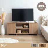 テレビ台 テレビボード ローボード 全2色 | テレビラック tv台 tvボード 収納 シェルフ BE ベージュ ベイジュ 生成り BR ブラウン 茶色 完成品 リビング 居間 ナチュラル カントリー カフェ おしゃれ