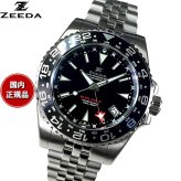 ジーダ ZEEDA デュアルゾーン DUAL-ZONE PIANO BLACK 腕時計 メンズ 自動巻き GMT DU-BK