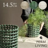 ferm LIVING ファームリビング セラミック バスケット スモール 直径16cm 北欧雑貨 インテリア カゴ おしゃれ 小物入れ デンマーク 収納 陶器 ポットカバー 鉢カバー インテリア雑貨 北欧雑貨 キッチン 玄関 リビング