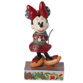 ミニー クリスマスセーター 14.3cm クリスマス | ディズニー トラディションズ ジムショア グッズ フィギュア 人形 置物 彫刻 Jim Shore 正規輸入品
