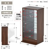 コレクションケース Mサイズ ONLS0416 フィギュアボックス 幅43cm 奥行34cm 高さ81.5cm リビング収納 背面ミラー コレクションケース 推し活 ディスプレイ ケース 角型 推し活 収納 ディスプレイ おしゃれ