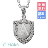 ハワイアンジュエリー ネックレス イニシャル シルバー ネックレス 刻印 無料 誕生石入れ可 エンブレム シルバー925 ギフトラッピング可能 チェーン 長さ選べる メンズ レディース プレゼント ハロウィン 【品番：CG-SP315】
