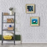 ジェニファー ヴェルニー ＝ フランクス メニー ドリームス JV-04506 アートフレーム アート 絵画 犬 夫婦 人物画 イギリス