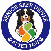 カーサイン 高齢者マーク SENIOR SAFE DRIVER バーニードゥードル ステッカー シール 直径13cm 肉球 日本製 車