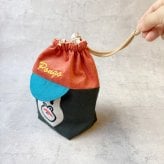【名入れ】コーデュロイキャップごりらのころりん巾着 お弁当グッズ おにぎり入れ ランチセット サル ゴリラ アニマルグッズ 温泉グッズ オリジナルプリント