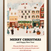 日本製 メリー クリスマス Xmas Christmas サンタクロース ビンテージイラスト A3 サイズ ポスター アート おしゃれ 絵画 インテリア 北欧 イラスト マット紙 艶消し アートパネル 額 フレーム デザイン 壁掛け ギフト 新築祝い ディスプレイ  速達 送料無料