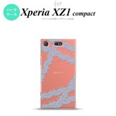 【SO02K】【スマホケース/スマホカバー】【エクスペリア XZ1】SO02K スマホケース Xperia XZ1 Compact SO-02K カバー エクスペリア XZ1 レースB 水色 nk-so02k-1101【メール便送料無料】