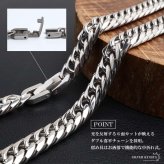 ステンレス スネークネックレス ヘビ ペンダントネックレス ダブル喜平チェーン 6面カット ごつめ ゴールド シルバー 燻し アニマル ユニーク リアル 鱗 メンズ 男性 金属アレルギー対応