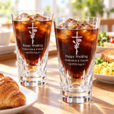 卒業 退職 名入れ ペアギフト SXX Baccarat バカラ ベルーガ ハイボールグラス 35cl 2点セット リボン・ショッパー付 専用BOX入り / プレゼント ギフト 両親 夫婦 結婚 金婚式 銀婚式 退職 記念 誕生日 長寿 祝い