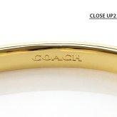 コーチ バングル レディース ブランド COACH シグネチャー C テクスチャード ブレスレット 581277GLD710 ゴールド アクセサリー