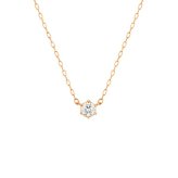 【無料ラッピング】  ヨンドシー 4℃ EAU DOUCE4℃【一粒ダイヤモンド】K18 ピンクゴールド ネックレス ダイヤモンド レディース ブランド 正規品 新品 ギフト プレゼント 人気 おすすめ 誕生日 記念日 クリスマス 送料無料