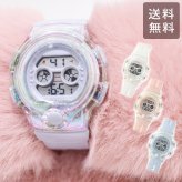 腕時計 YM116 デジタル ウォッチ シャボン 定形外 送料無料 フィールドワーク 3気圧防水 レディース 防水 時計 カレンダー 日付 曜日 アラーム ライト キッズ オーロラ クリア
