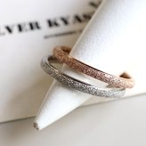 砂目リング 幅2mm 指輪 ステンレス シルバー ローズゴールド 細身 甲丸リング グリッター キラキラ シンプル レディース 金属アレルギー対応 女性