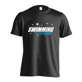 水泳 競泳 Tシャツ 半袖 メンズ ウェア レディース 練習着 ジュニア ドライ おもしろ tシャツ 速乾 名入れ スポーツ 女子 男子 チーム おしゃれ 文字入れ 「SWIMMING バブルロゴ」 アートワークスコウベ 【送料無料】