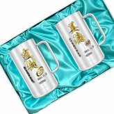 名入れ ビールジョッキ サーモス ペア プレゼント 真空断熱 保温 保冷 食洗器 対応 ステンレス 名前入り ステンレスジョッキ プリント 印刷 印字 グラス コップ ビアグラス おしゃれ ビールグラス 父の日 母の日 誕生日 結婚祝い 無料 ラッピング ジョッキ カラー ネーム入れ 男性 女性 バースデー ギフト 720 ml 化粧箱 入り JDK-721 ビアジョッキ セット P31