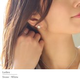 ハワイアンジュエリー ピアス 一粒 ホワイト ブラックジルコニア 選べる 片耳 一個購入可 スタッドピアス ラウンド シルバー925 ロジウムコーティング キャッチ シンプル 20G ゲージ BY THE SEA バイザシー メンズ レディース プレゼント ハロウィン 【品番：SE101】
