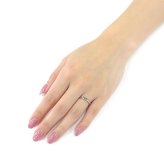 【受注生産品】【送料無料】 ペアリング 2個セット ステンレス ウェーブ 細身 3～30号 偶数号 誕生石 アミュレット シルバー＆シルバー サージカルステンレス316L アレルギーフリー アクセサリー ジュエリー プレゼント ギフト 記念日 white clover ホワイトクローバー 刻印無料
