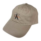 カルバンクライン Calvin Klein(CK) キャップ 帽子 ロゴ モノグラム 4G5032G 200 MONOLOGO PRINTED BASEBALL CAP メンズ レディース ユニセックス グレージュ系