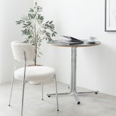 ダイニング家具 カフェテーブル 丸テーブル ダイニングテーブル 円形 ラウンド 丸型 円卓 食卓 ワークデスク 机 仕事 作業 PC コーヒー 食事 店舗 幅70 一人暮らし ワンルーム 小さめ 省スペース コンパクト