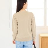 【送料無料】授乳服〈授乳/マタニティ〉Vネックニットトップス