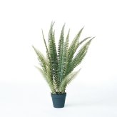 観葉植物 造花 ボストンファーン グリーン BROWN 全高約70cm 卓上・小型 フェイクグリーン 本物そっくり おしゃれ インテリア 人工観葉植物 アーティフィシャルグリーン オフィス 店舗 ホテル 開店祝い 室内 ミニ シダ タマシダ フェイク