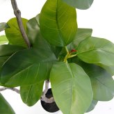 観葉植物 造花 フィカス ベンガレンシス BROWN 全高約135cm 大型 ゴムの木 フェイクグリーン 本物そっくり おしゃれ インテリア 人工観葉植物 アーティフィシャルグリーン オフィス 店舗 ホテル 開店祝い 室内 ベンガルゴム フェイク