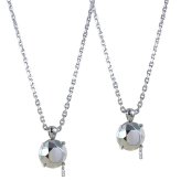 ディーゼル ペアネックレス 2本セット メンズ レディース シルバー925 スターリングシルバー ダイヤモンドカット お揃い カップル 夫婦 誕生日 記念日 プレゼント ギフト DIESEL 並行輸入品 成人 卒業 入学