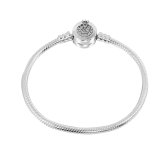 ボックス・ショッパー付 PANDORA(パンドラ) ★ Sparkling Crown O Snake Chain Bracelet ★ スパークリング クラウン O スネークチェーン ブレスレット ★ チャーム ブレスレット カスタマイズ アクセサリー シンプル 日常使い 誕生日 記念日 母の日 プレゼント ギフト