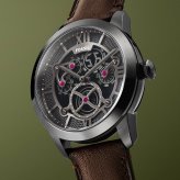 フォッシル FOSSIL 腕時計 メンズ TOWNSMAN アニメーション デジアナ ブラウン レザーウォッチ FS6191【2026 新作】