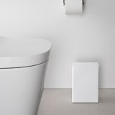 山崎実業 トイレポット タワー 奥行きスリム 公式 tower 10985 10986 ホワイト ブラック ゴミ箱 蓋付き ダストボックス おしゃれ 省スペース 袋が見えない ごみ箱 サニタリーボックス 小さめ コンパクト キッチン ミニ ふた付き フタ付 掃除 汚物入れ シンプル 白 黒 正規品