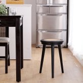 ダイニング家具 スツール ラタンチェア 木製 スペース チーク 無垢材 ラタン カゴメ編み 軽い おしゃれ バリ家具 リビング 玄関 ダイニングチェア 椅子 チェア 北欧 ジャパンディ ベンチ ナチュラル シンプル アジアン家具