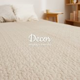 敷きパッド デコール 約100×205cm シングル S 敷きパット 敷パッド イブル キルティング 滑り止め付き ゴムなし 新生活