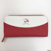 ハローキティ 長財布 ラウンドファスナー 財布 レディース サンリオ キャラクター 型押し 合成皮革 ラウンド長財布 大容量 カードポケット おしゃれ かわいい 大人 プレゼント ギフト サンリオ正規ライセンス品