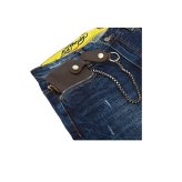 本革 牛革 長財布 二つ折り財布 財布 メンズ チェーン付き アンティーク風 ビンテージ風 レザー ロングウォレット ウォレット 金属チェーン 天然 薄型 財布 14カード入れ インナージッパーポケット おしゃれ財布 小銭入れ ダークブラウン
