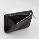 モンテスピガ　monte SPIGA　三つ折り財布　コンパクト財布　MOSMSP501DBR　ダークブラウン　濃茶　シュリンクレザー　牛革　トライフォード ウォレット