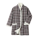 裏ボア使いホームジャケット あったか 冷え対策 部屋着 メンズ レディース 防寒 モコモコ ボア  送料無料
