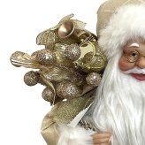 ヨーロピアンスタイルサンタクロース オフホワイト 高さ30cm クリスマス クリスマスグッズ オーナメント ノエル 人形 ドール 北欧 置物