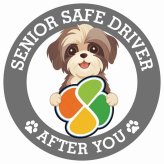 カーサイン 高齢者マーク SENIOR SAFE DRIVER シーズー ステッカー シール 直径13cm 肉球 日本製 車