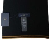 フレッドペリー FRED PERRY Merino Wool Scarf メリノウール スカーフ マフラー c3319-u12 ユニセックス Black Dark Caramel マフラー