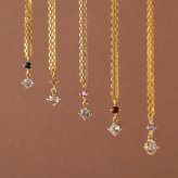 【とっておきの贈り物】 誕生石 ネックレス 妻 彼女 日本製 ペンダント 天然石 × イタリア製 チェーン 金属アレルギー対応 ゴールド  シルバー SV925 プラチナ 18金 K18 18K 仕上げ 普段使い 結婚記念日 誕生日 プレゼント ギフト メッセージカード【送料無料】【ラッピング無料】 