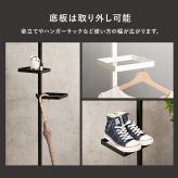収納家具 ラック 突っ張り棒&パーツ 6点セット 角型 ウォール シューズ 高さ調節 おしゃれ スリム 壁面収納 オープン ウォールシェルフ 突っ張り 棚 北欧 シンプル モダン ディスプレイ 壁面