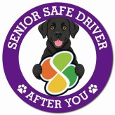 カーサイン 高齢者マーク SENIOR SAFE DRIVER ラブラドール マグネット 強力 直径13cm 肉球 日本製 車 ステッカー